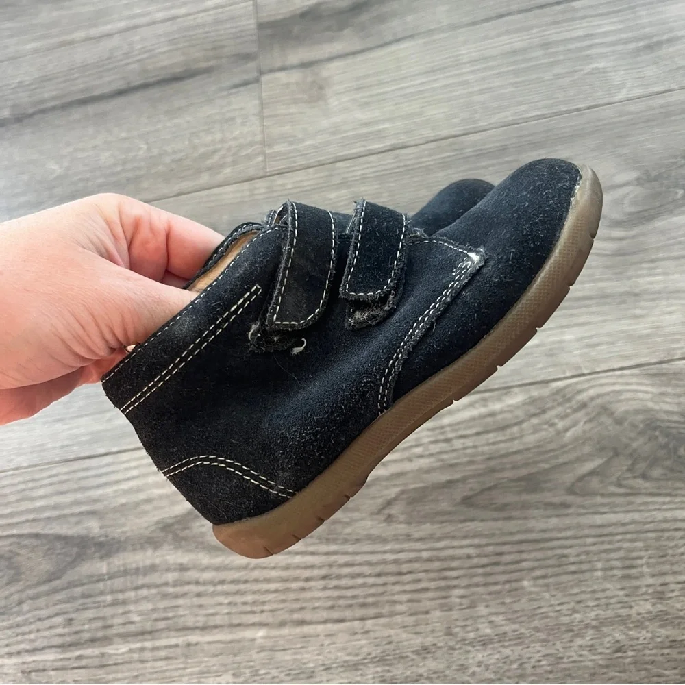 Valleverde Black Kids Suede Shoes Leather Lined Boots Black Size 10